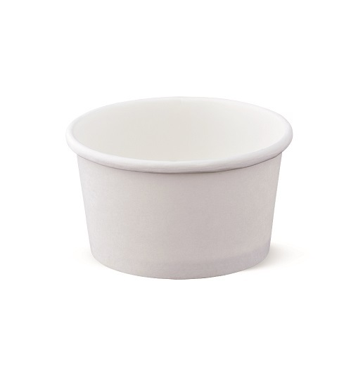 ถ้วยกระดาษคราฟท์ ขนาด 1100มล. สีขาวพร้อมฝา PP