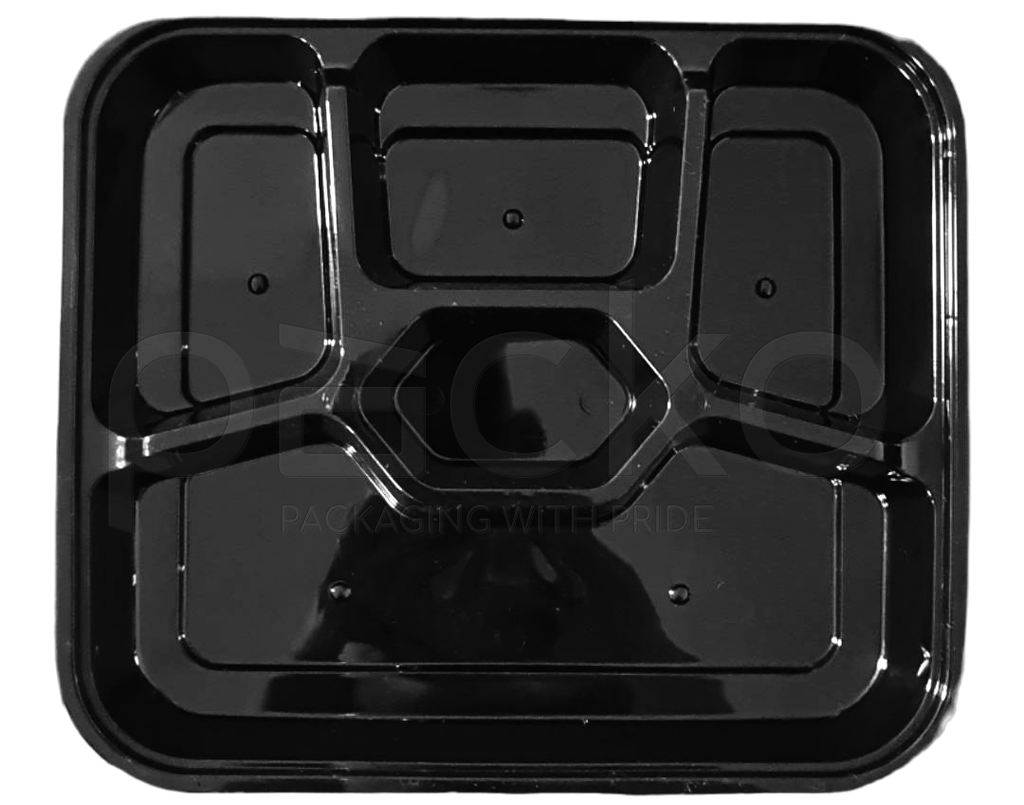 กล่อง 5 ช่อง 1000 ml. สีดำ