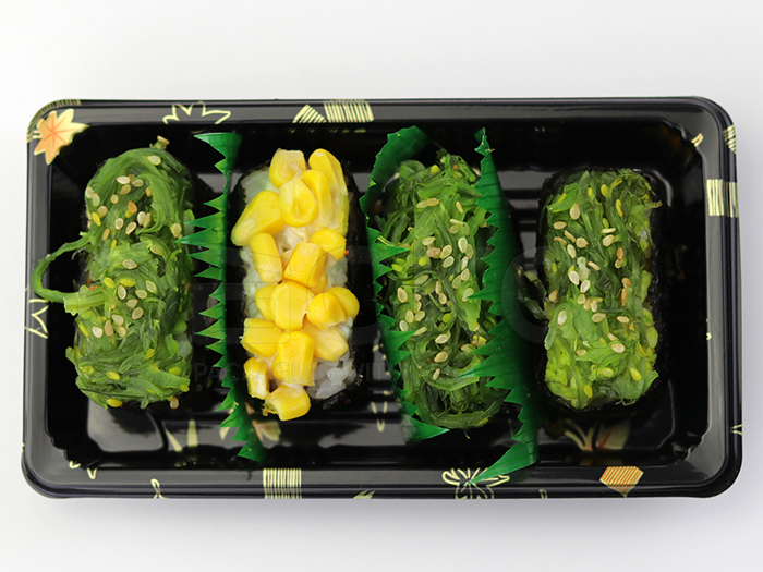 ถาดซูชิ ขนาด 16 x 9.1 x 2.3 cm. เมเปิ้ล