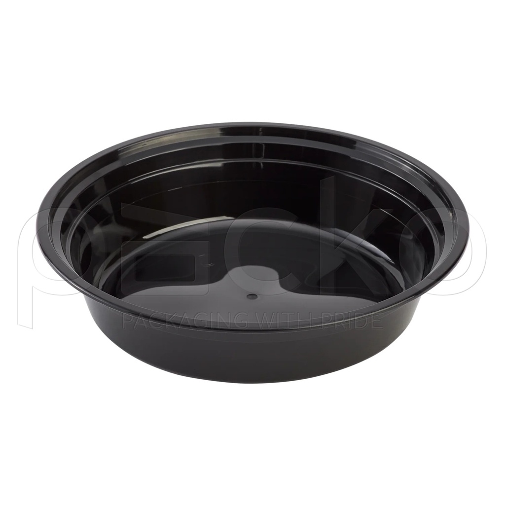 กล่องกลม 450 ml. สีดำ ( ฝานูน )