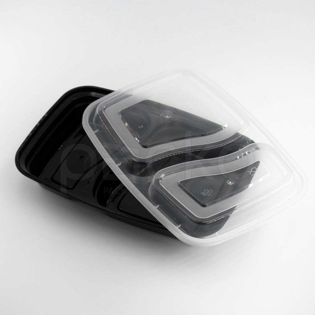 กล่องอาหารพรีเมี่ยม 2 ช่อง ขนาด 750 ml. (PKO-10-6818B)