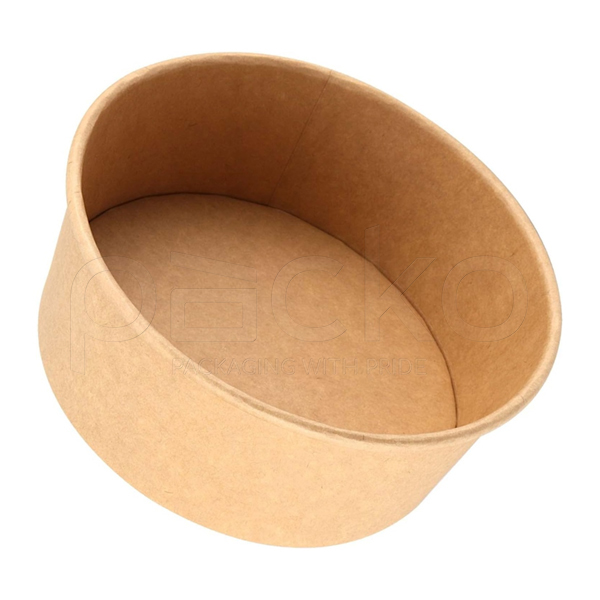 กล่องกระดาษคราฟท์ทรงรี Premium ขนาด 1000 ml.