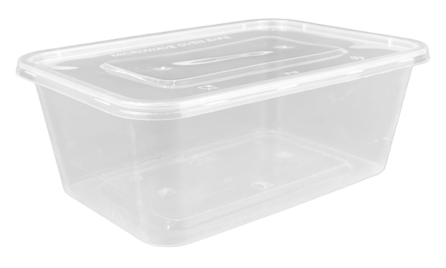 กล่องสี่เหลี่ยม รุ่น Save ขนาด 1000มล. สีใส