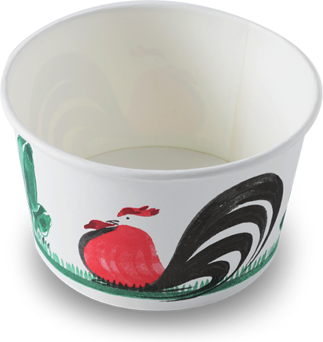 ถ้วยกระดาษเฟสท์ 850 มล. (ลายไก่)