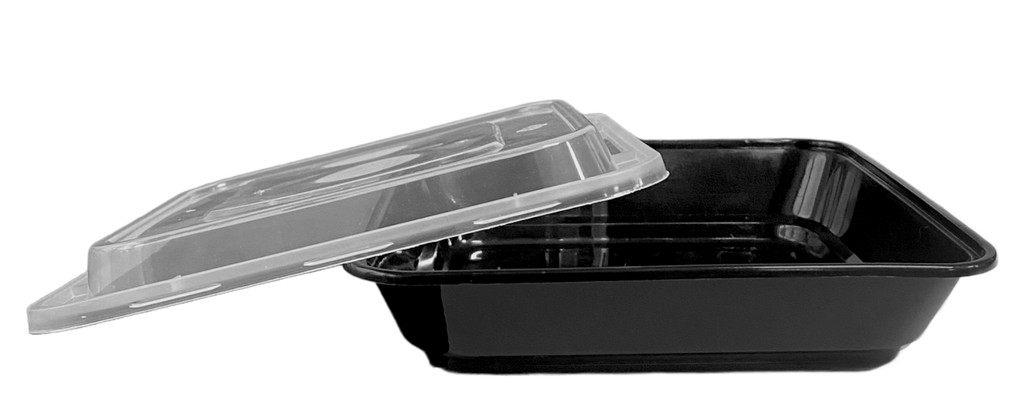 กล่องสี่เหลี่ยมจตุรัส 500ml. สีดำ