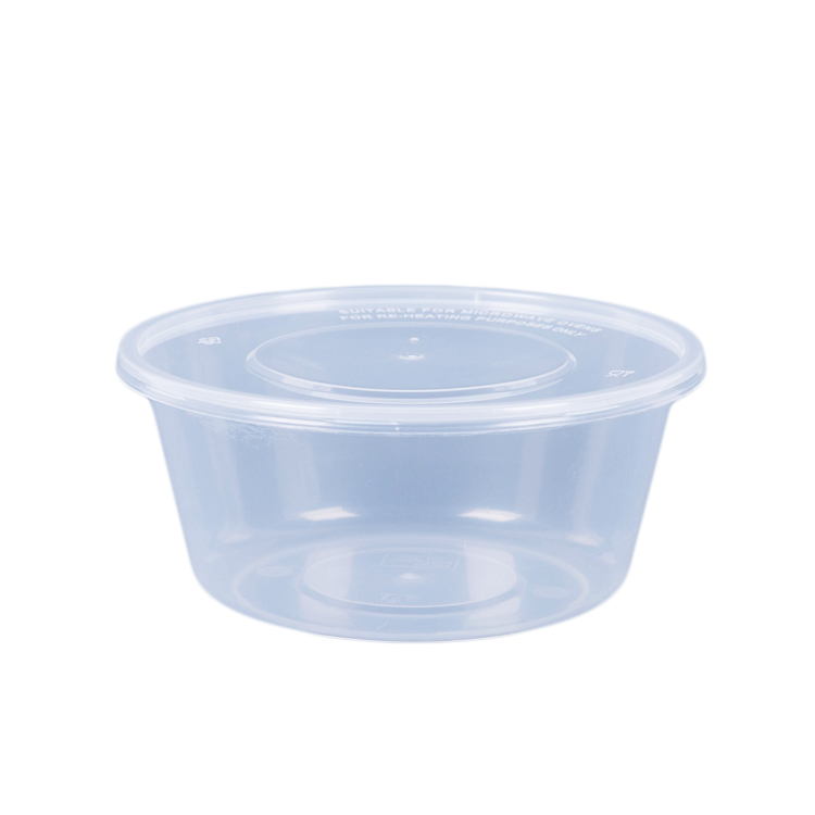 กล่องใส่อาหารทรงกลม รุ่น Save ขนาด 450มล. สีใส