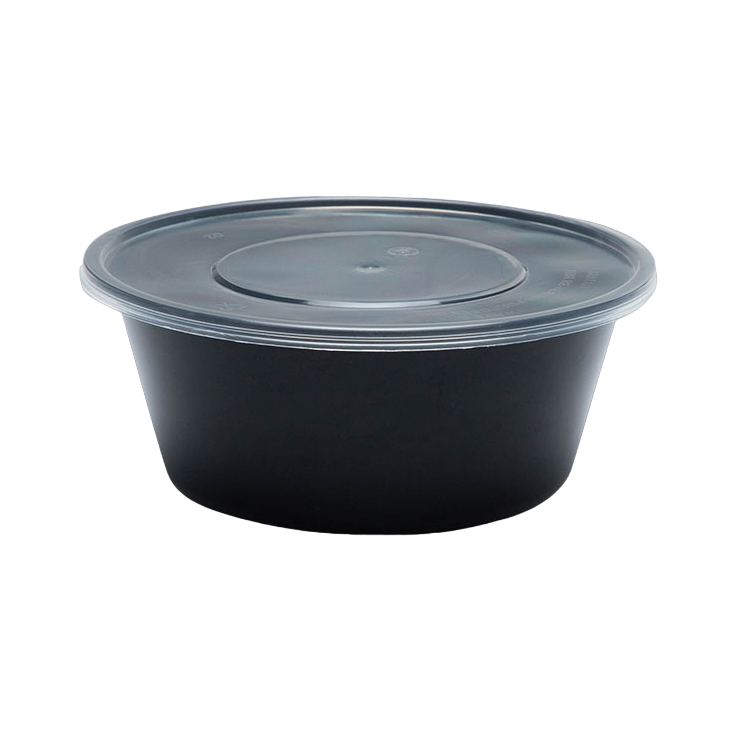 กล่องใส่อาหารทรงกลม รุ่น Save ขนาด 750มล. สีดำ