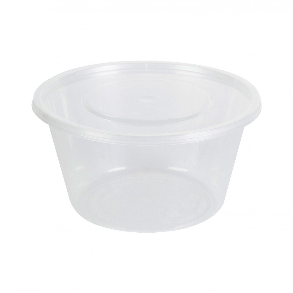 กล่องใส่อาหารทรงกลม รุ่น Save ขนาด 750มล. สีใส