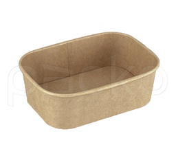 [12-B-750B] กล่องกระดาษคราฟท์ทรงรี Premium ขนาด 750 ml.