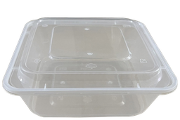 [ZF650] กล่องสี่เหลี่ยมจตุรัส 650ml. สีใส