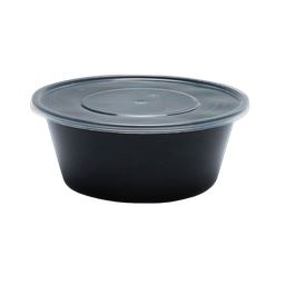 [Save-Y750B] กล่องใส่อาหารทรงกลม รุ่น Save ขนาด 750มล. สีดำ