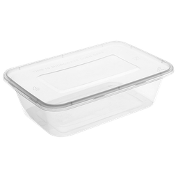 [08-Save-F650 รุ่นเดิม] กล่องใส่อาหารสี่เหลี่ยม รุ่น Save ขนาด 650มล. สีใส